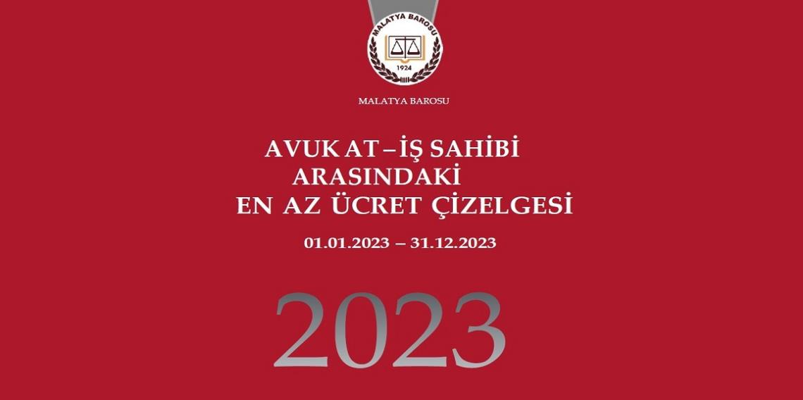 2023 YILI ASGARİ ÜCRET TARİFESİ