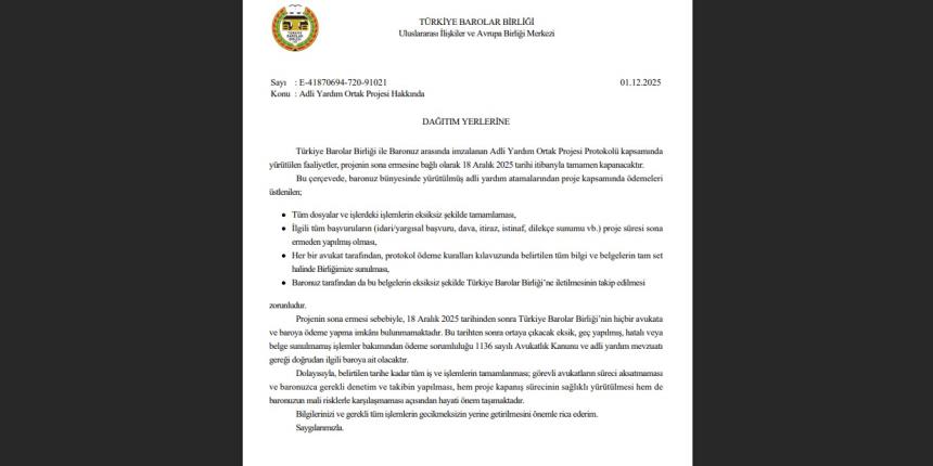 MÜLTECİ ADLİ YARDIM ORTAK PROJESİ KAPANIŞ BİLGİLENDİRME