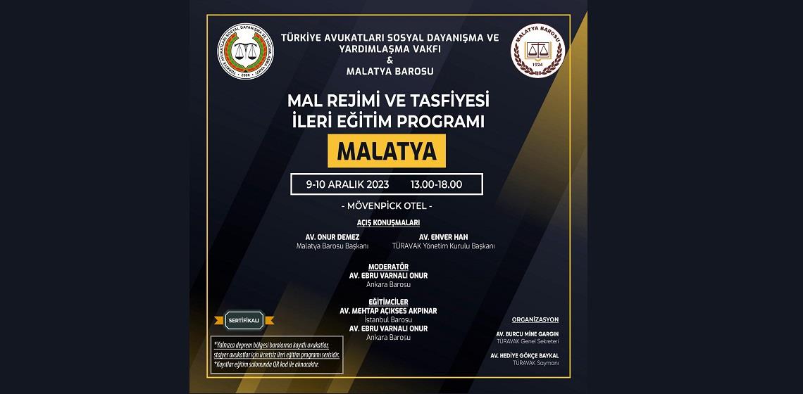 09-10.12.2023 MAL REJİMİ VE TASFİYESİ İLERİ EĞİTİM PROGRAMI